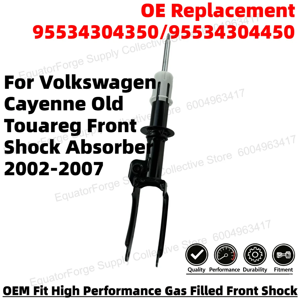 High Stability Premium Durable Front Shock Absorber for Volkswagen Cayenne Old Touareg OE Number 95534304350/95534304450
High Stability Premium Durable Front Shock Absorber for Volkswagen Cayenne Old Touareg OE Number 95534304350/95534304450