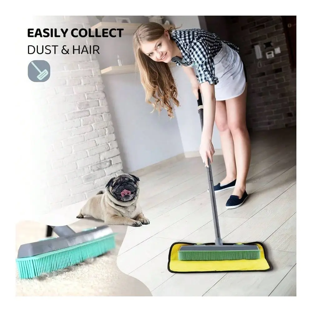 Broom Carpet Rake Pet Hair, Fur Remover Broom With Squeegee, Portable Detailing Lint Remover Brush Iron Handle
Broom Carpet Rake Pet Hair, Fur Remover Broom With Squeegee, Portable Detailing Lint Remover Brush Iron Handle