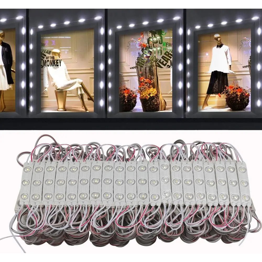 Светодиодные лампы Storeront Light, 200 шт., белые, 6500K, 1.2W, 12V DC, 2835 SMD, 3 светодиода, для оконных вывесок, водонепроницаемые, для рекламных букв
Светодиодные лампы Storeront Light, 200 шт., белые, 6500K, 1.2W, 12V DC, 2835 SMD, 3 светодиода, для оконных вывесок, водонепроницаемые, для рекламных букв