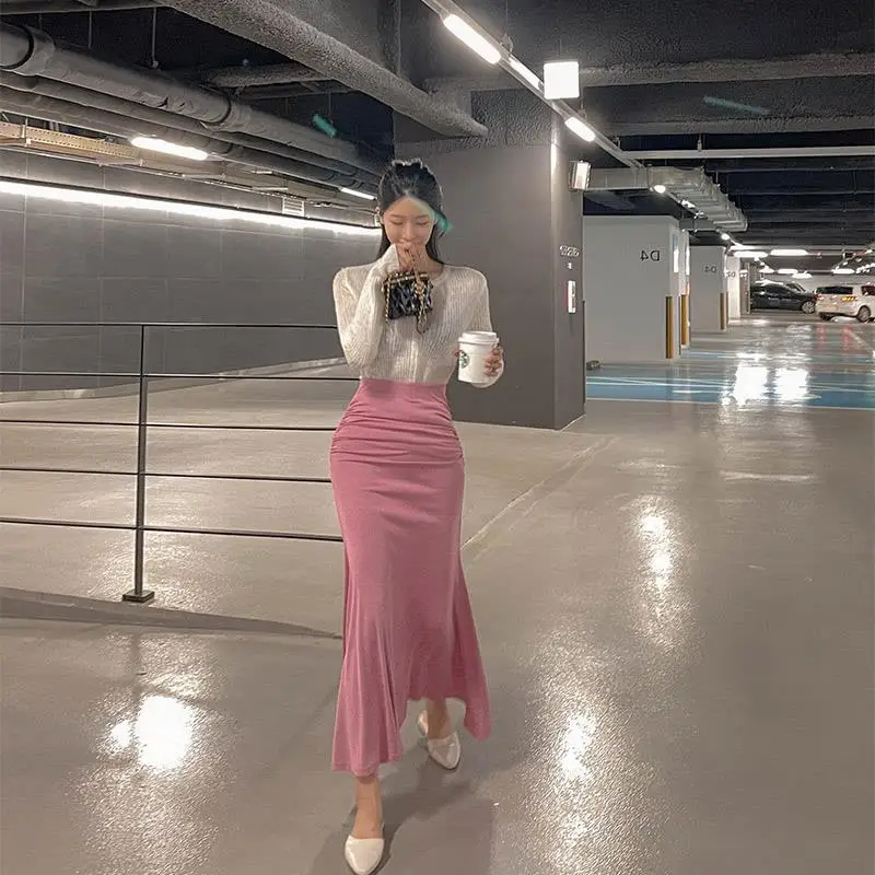 East Gate Spring Autumn Fish Tail Skirt Women's Mid-Length A-Line High Waist Slimming Pleated Half Body Skirts
East Gate Spring Autumn Fish Tail Skirt Women's Mid-Length A-Line High Waist Slimming Pleated Half Body Skirts