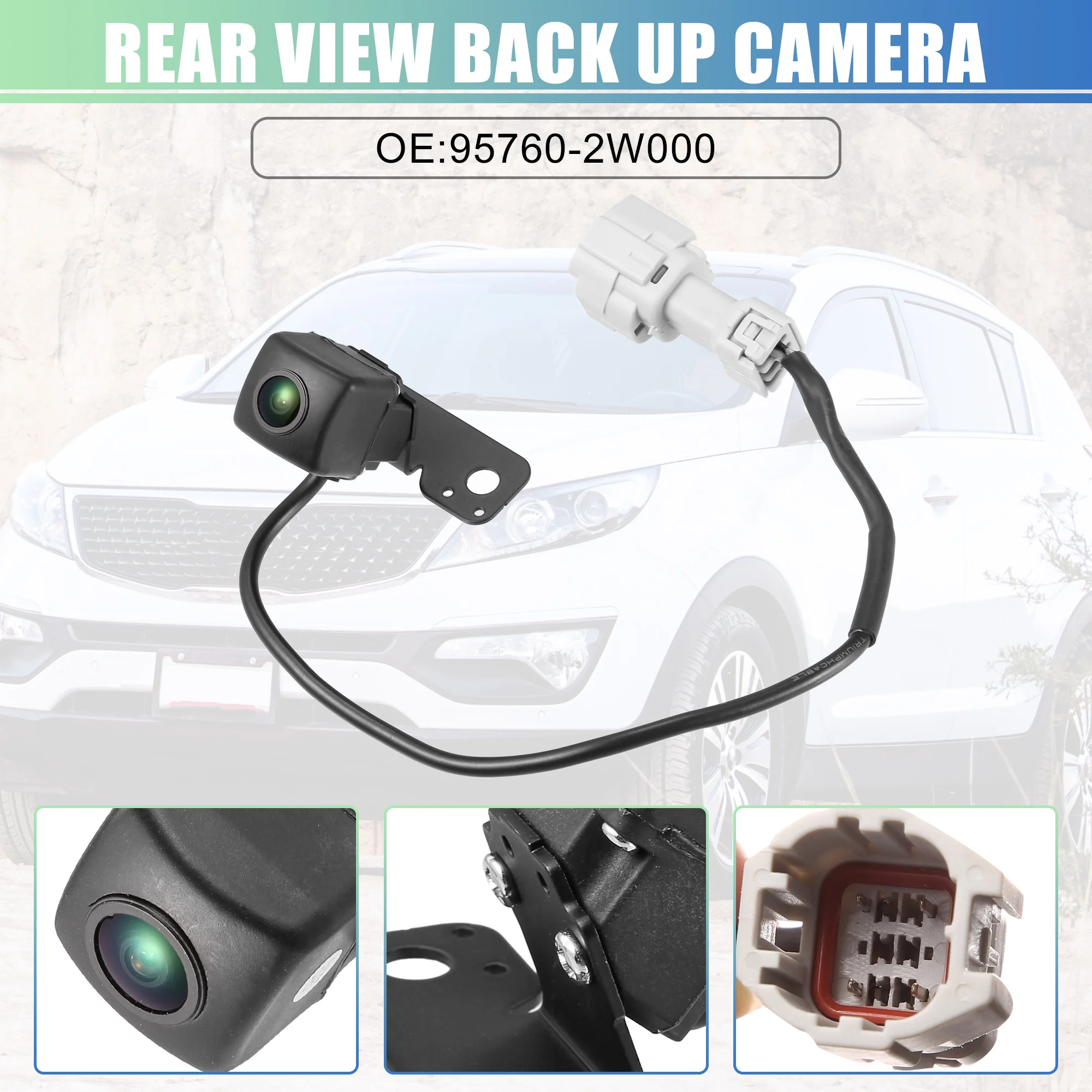 UXCELL Rear View Back Up Camera 95760-2W000 Rear Park Assist Reverse Camera for Hyundai Santa Fe Sport 2013-2016
UXCELL Rear View Back Up Camera 95760-2W000 Rear Park Assist Reverse Camera for Hyundai Santa Fe Sport 2013-2016