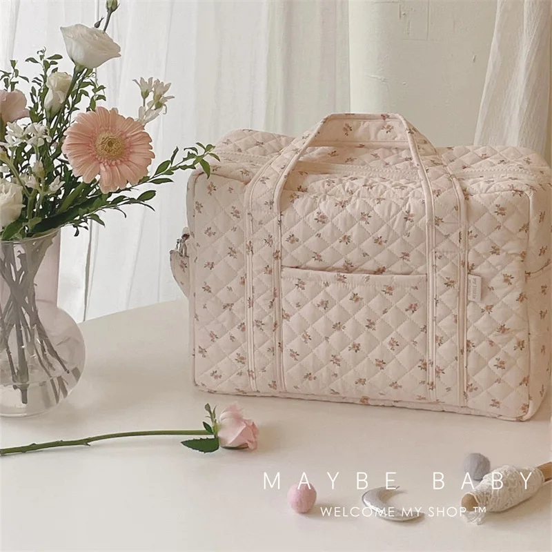 Korean Cartoon Ins Floral Diaper Bag Large Maternity Organizer Soft Cotton Interior Newborn Essentials Storage Diaper Bags
Korean Cartoon Ins Floral Diaper Bag Large Maternity Organizer Soft Cotton Interior Newborn Essentials Storage Diaper Bags