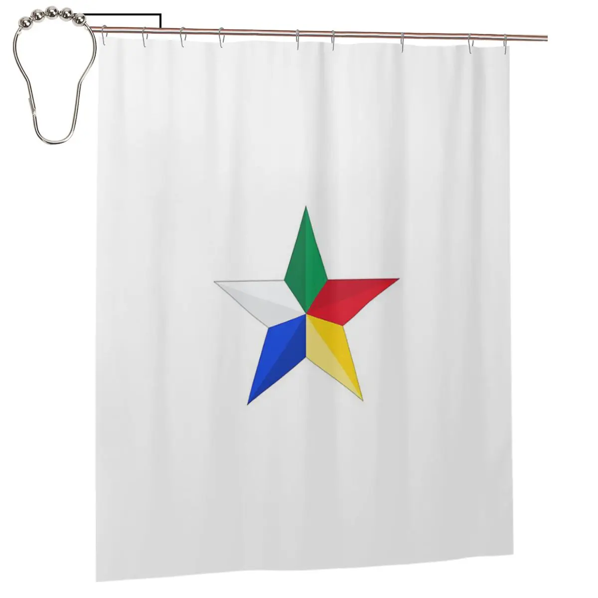 Занавеска для ванной Druze Star из полиэстера, водонепроницаемая, с крючками
Занавеска для ванной Druze Star из полиэстера, водонепроницаемая, с крючками