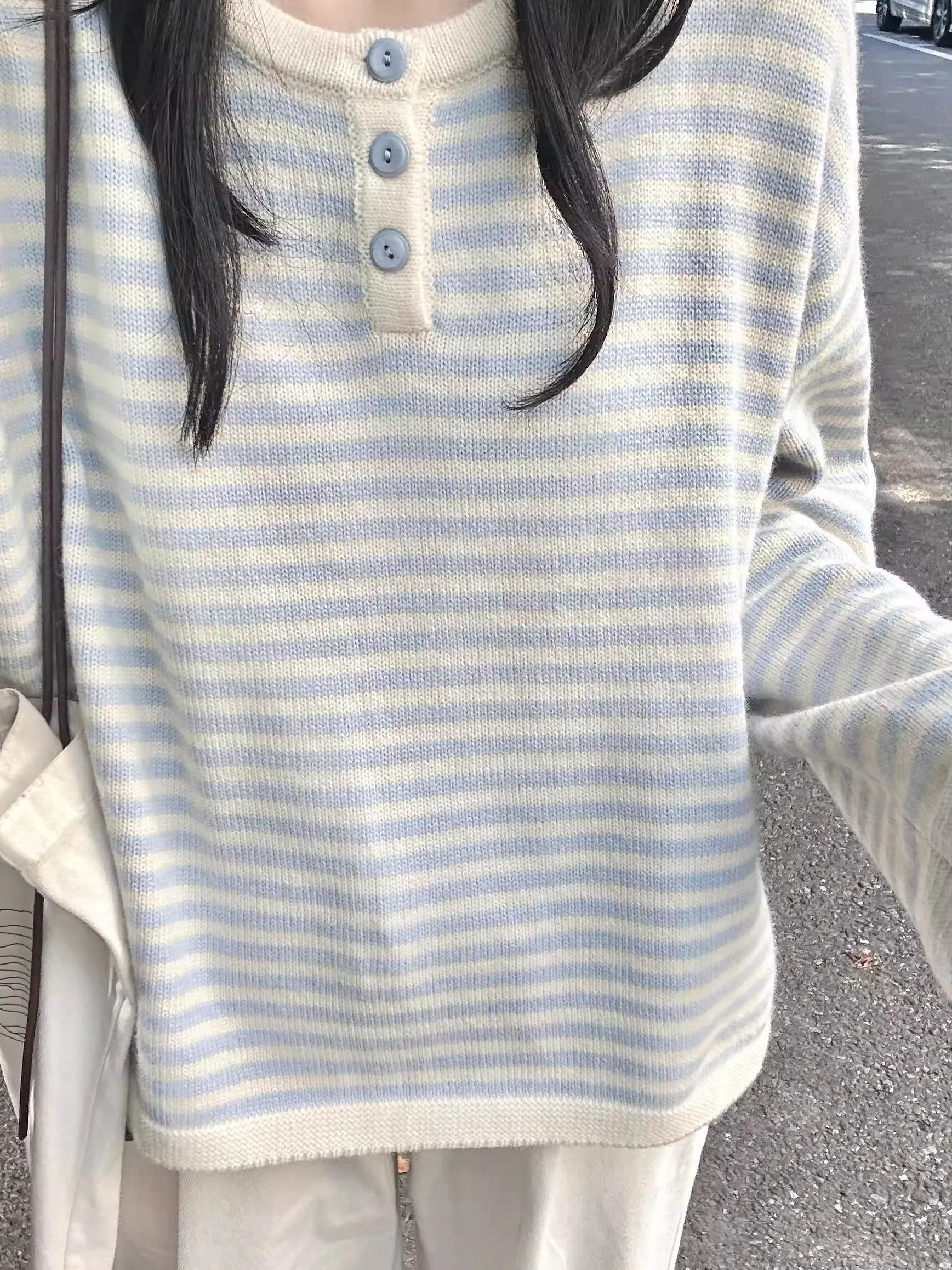 Свободный женский синий полосатый цветной трикотаж, осень-зима, повседневный удобный теплый длинный свитер свеча, круглый Ne
Свободный женский синий полосатый цветной трикотаж, осень-зима, повседневный удобный теплый длинный свитер свеча, круглый Ne