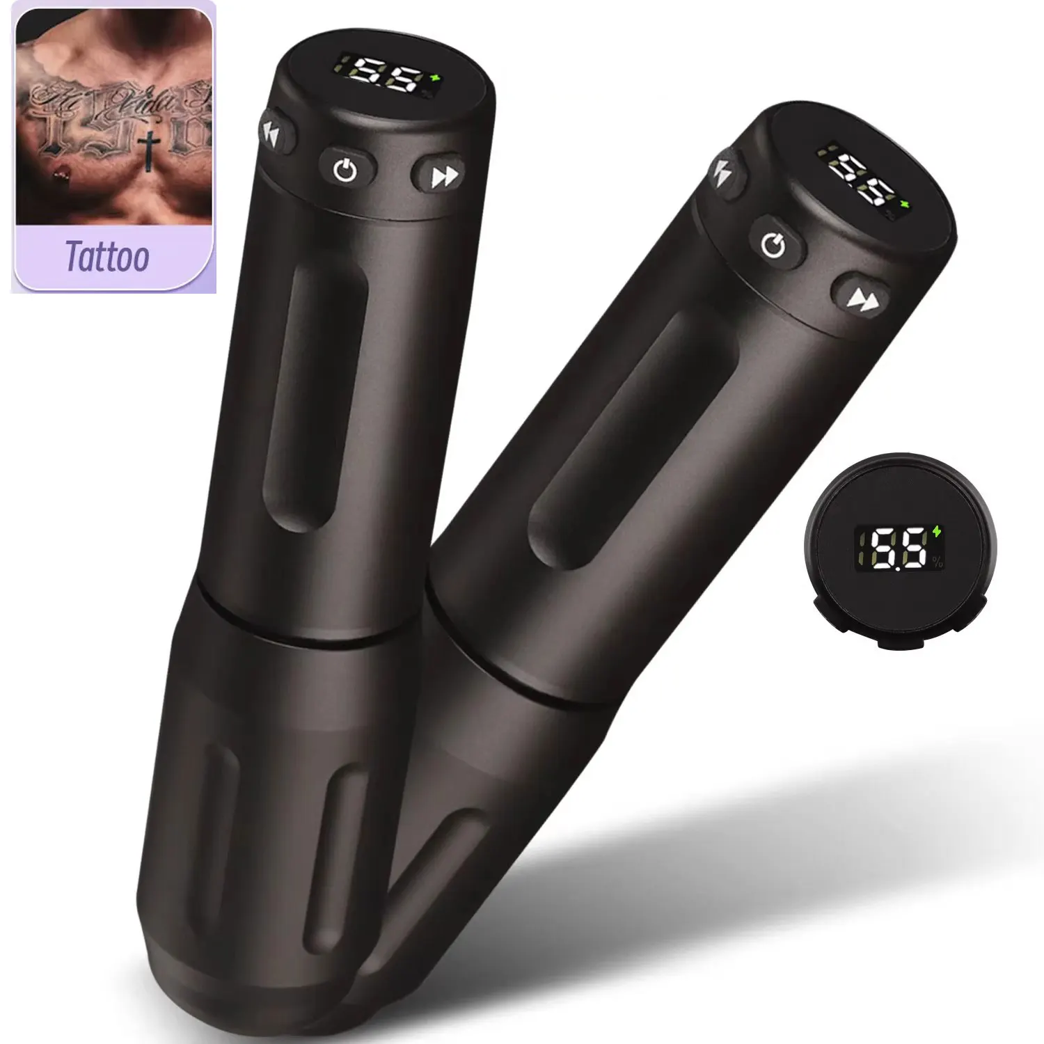 Wireless Tattoo Pen Machine Stroke 3.5mm LED Digital Display 2000mAh Rechargeable Battery Tattoo Cartridge Pen for Tattoo Artist
Wireless Tattoo Pen Machine Stroke 3.5mm LED Digital Display 2000mAh Rechargeable Battery Tattoo Cartridge Pen for Tattoo Artist