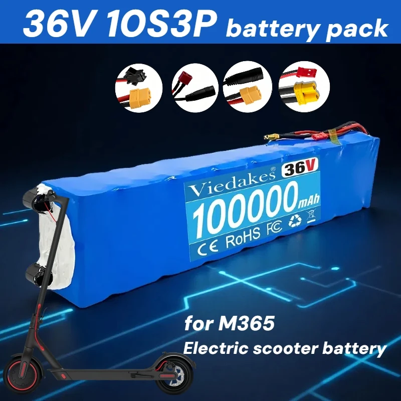 2025 New 10S3P 36V 100Ah 36v Electric Scooter Battery Pack 36V 100000mAh M365 Electric Scooter 36v Battery Scooter
2025 New 10S3P 36V 100Ah 36v Electric Scooter Battery Pack 36V 100000mAh M365 Electric Scooter 36v Battery Scooter