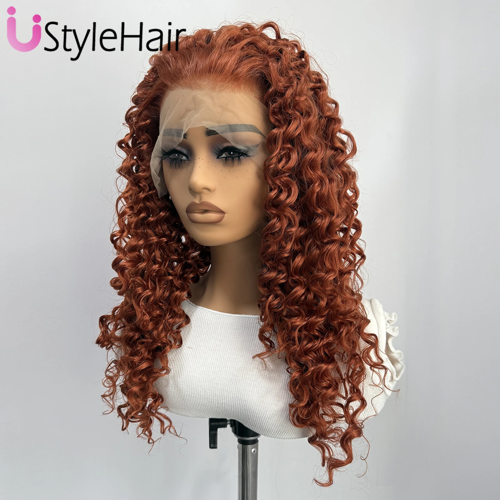 UStyleHair Медно-красный длинный вьющийся парик 13x4 Бесклеевой синтетический парик спереди для женщин Термостойкое волокно Повседневная одежда Косплей
UStyleHair Медно-красный длинный вьющийся парик 13x4 Бесклеевой синтетический парик спереди для женщин Термостойкое волокно Повседневная одежда Косплей