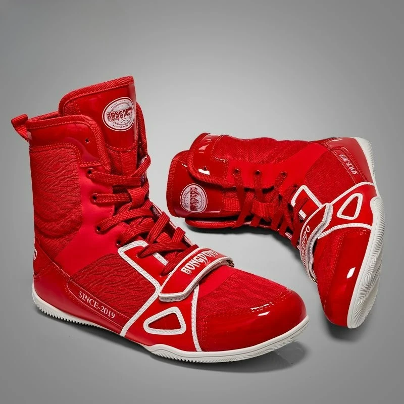 Professional Men Wrestling Boots Black Red Boxing Shoes Mens Breathable Sport Shoes for Man Designer Indoor Gym Shoe
Professional Men Wrestling Boots Black Red Boxing Shoes Mens Breathable Sport Shoes for Man Designer Indoor Gym Shoe