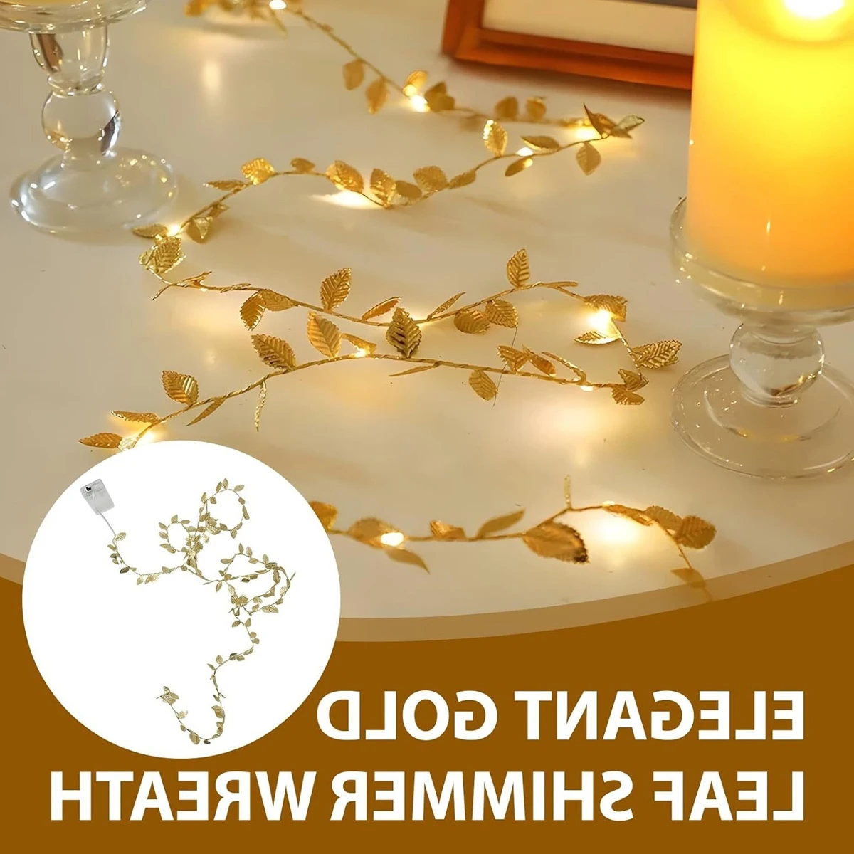 Светодиодные гирлянды Golden Leaf - 20 светодиодов, сказочные гирлянды на батарейках, подходят для украшения дома, идеально подходят для патио, штор, Дня святого Валентина, дней рождения, свадьбы и Рождества (батарейки в комплект не входят)
Светодиодные гирлянды Golden Leaf - 20 светодиодов, сказочные гирлянды на батарейках, подходят для украшения дома, идеально подходят для патио, штор, Дня святого Валентина, дней рождения, свадьбы и Рождества (батарейки в комплект не входят)