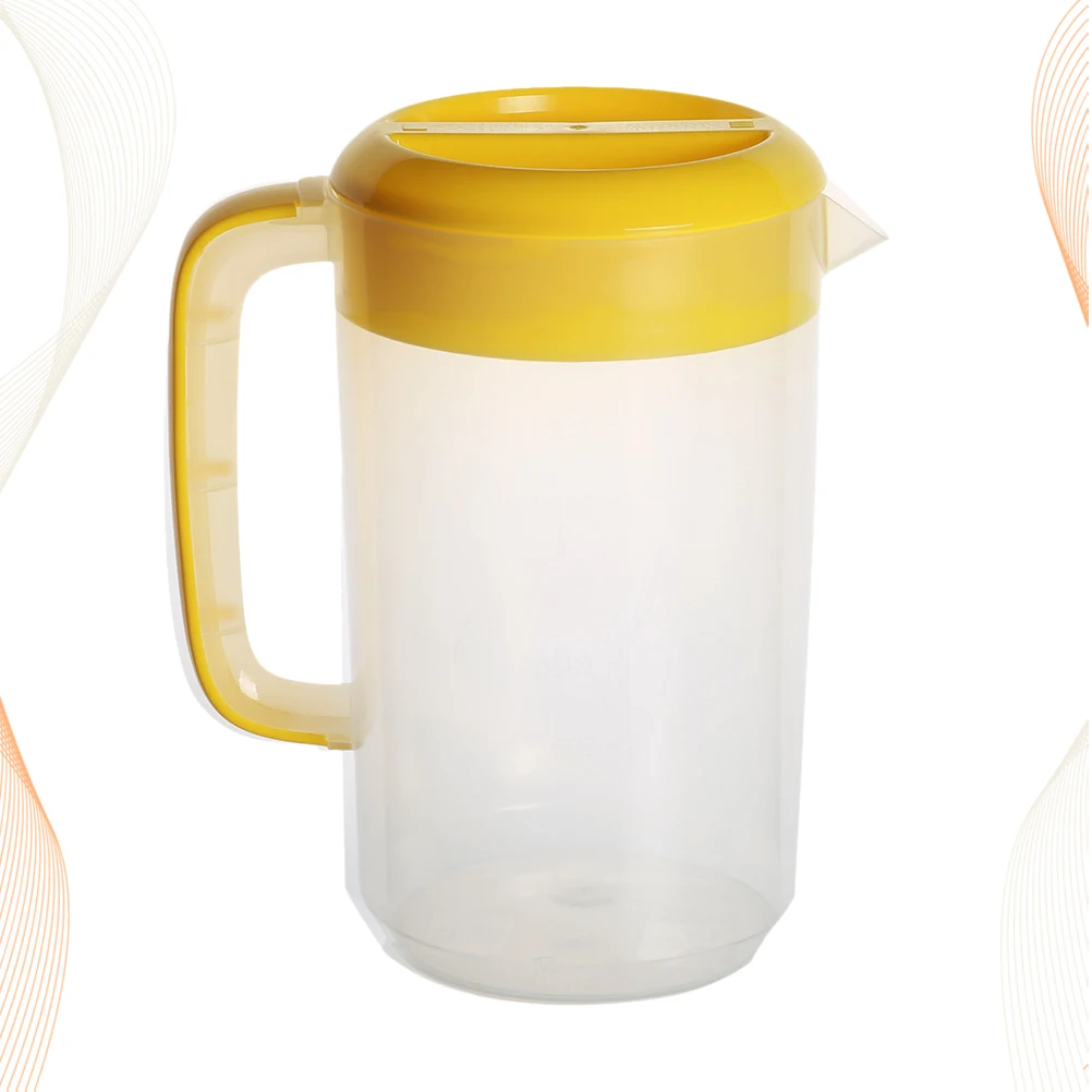 2500Ml Yellow Large Capacity Water Pitcher Lid Food Safe Plastic Beverage Jug Cold Heat Resistant Juice Pot Family Picnic 
2500Ml Yellow Large Capacity Water Pitcher Lid Food Safe Plastic Beverage Jug Cold Heat Resistant Juice Pot Family Picnic