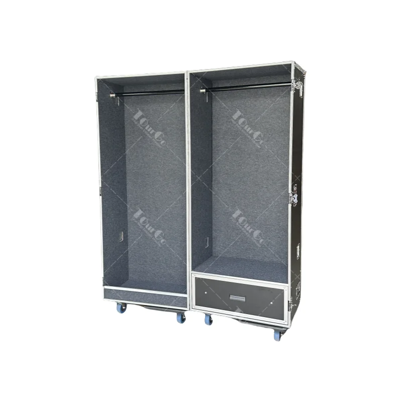 Folding Opera/Concert/ Performance Show Clothes Movable Flight Case Wardrobe Case With Clothes Rails and Drawers
Folding Opera/Concert/ Performance Show Clothes Movable Flight Case Wardrobe Case With Clothes Rails and Drawers
