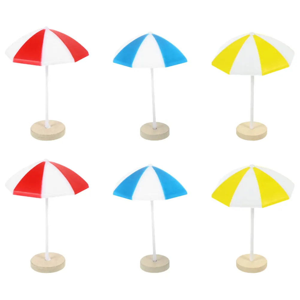 6pcs Miniature Beach Umbrella Ornaments Lightweight Safe Material Decorative Props Red Blue Yellow Each for Mini Gardens
6pcs Miniature Beach Umbrella Ornaments Lightweight Safe Material Decorative Props Red Blue Yellow Each for Mini Gardens