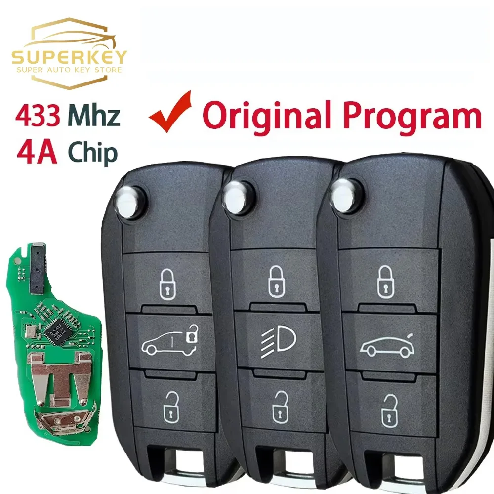 Чип 433 МГц 4A для Peugeot 308, 4008, Citroen C3, C5, C6, складной автомобильный ключ с выкидным механизмом, лезвие HU83 VA2
Чип 433 МГц 4A для Peugeot 308, 4008, Citroen C3, C5, C6, складной автомобильный ключ с выкидным механизмом, лезвие HU83 VA2