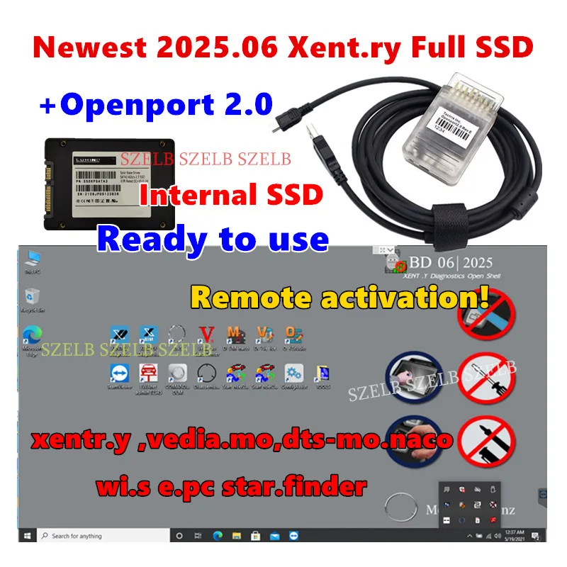 Полное программное обеспечение Xentry 2025.06 Vediamo DTS WIS EPC Starfinder, предустановленное на внутреннем твердотельный накопитель для сканера Openport 2.0/J2534 OBD2
Полное программное обеспечение Xentry 2025.06 Vediamo DTS WIS EPC Starfinder, предустановленное на внутреннем твердотельный накопитель для сканера Openport 2.0/J2534 OBD2
