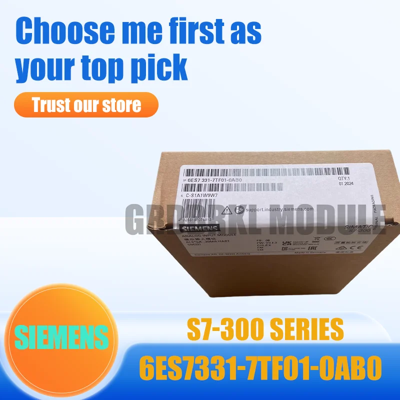New Original SIEMENS 6ES7331-7TF01-0AB0 6ES7 331-7TF01-0AB0 S7-300 SM331 Analog Input Module
New Original SIEMENS 6ES7331-7TF01-0AB0 6ES7 331-7TF01-0AB0 S7-300 SM331 Analog Input Module