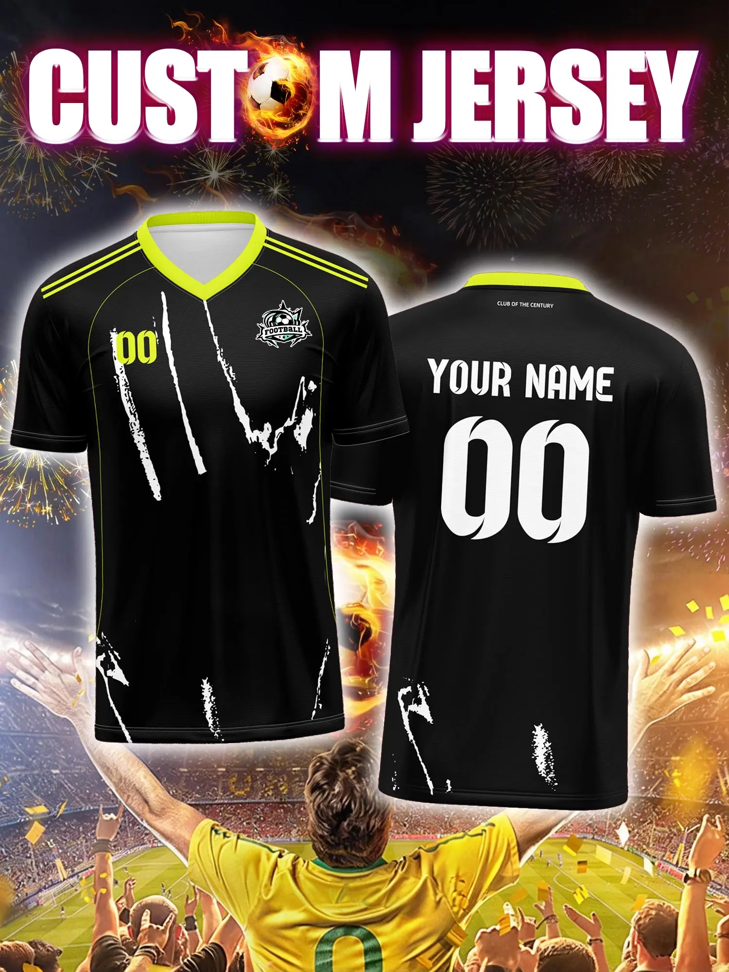 Футбольная форма с индивидуальным изображением, номером и именем, дизайн в стиле мультфильмов и аниме, стильная и забавная спортивная одежда для подростков.
Футбольная форма с индивидуальным изображением, номером и именем, дизайн в стиле мультфильмов и аниме, стильная и забавная спортивная одежда для подростков.