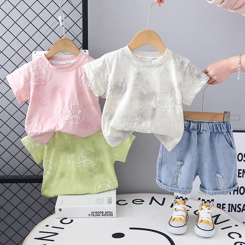 Boys Clothes Sets Summer 2025 Children Cotton T-shirts Denim Short Pants 2pcs Sports Suit For Baby Shorts Outfits Kids Tracksuit
Boys Clothes Sets Summer 2025 Children Cotton T-shirts Denim Short Pants 2pcs Sports Suit For Baby Shorts Outfits Kids Tracksuit