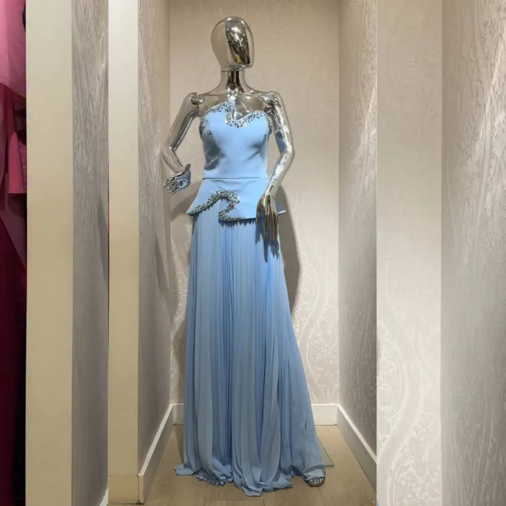 Customized Jersey Rhinestone Sparkle Pleat A-line Long Dresses Bespoke Occasion Elegant Formal Evening Party Gown Prom Chic
Customized Jersey Rhinestone Sparkle Pleat A-line Long Dresses Bespoke Occasion Elegant Formal Evening Party Gown Prom Chic