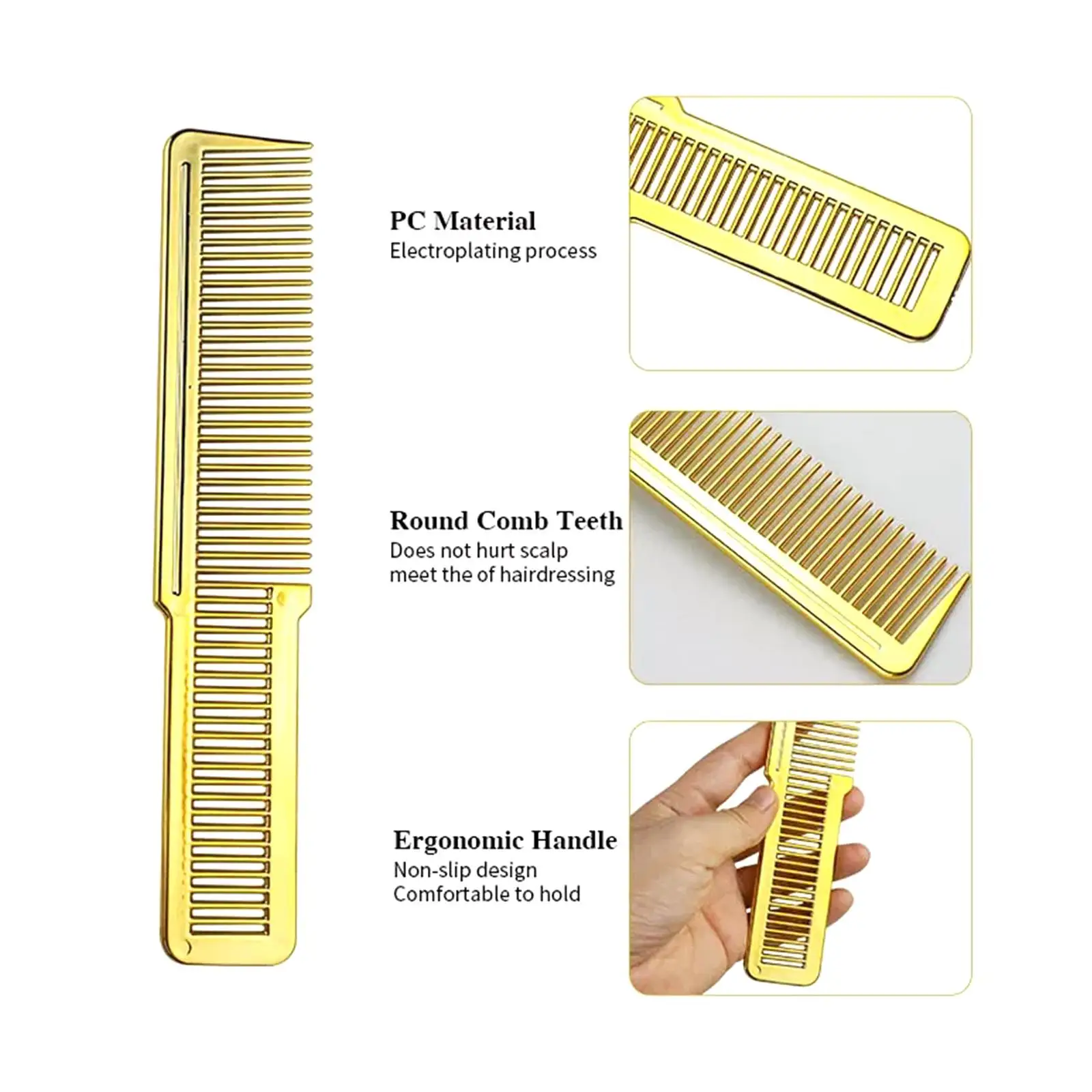 Professional Hair Stylist Comb Set with Flat Top Barber Comb Kit for Salon Grooming and Home Cutting Tools
Professional Hair Stylist Comb Set with Flat Top Barber Comb Kit for Salon Grooming and Home Cutting Tools