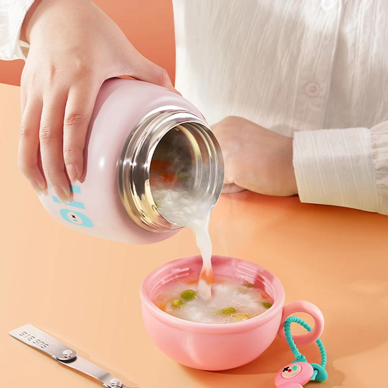Insulated Food Jar For Hot Food With Lid Spoon Stainless Steel Wide Mouth Thermos Food Jar Cute Lunch Box Container For Work
Insulated Food Jar For Hot Food With Lid Spoon Stainless Steel Wide Mouth Thermos Food Jar Cute Lunch Box Container For Work