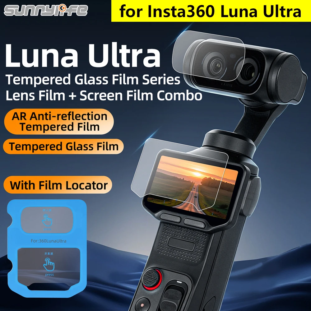 Sunnylife Tempered Glass Flim for Insta360 Luna Ultra Screen Protector Anti-Scratch Lens Protective Film Camera Accessories
Sunnylife Tempered Glass Flim for Insta360 Luna Ultra Screen Protector Anti-Scratch Lens Protective Film Camera Accessories