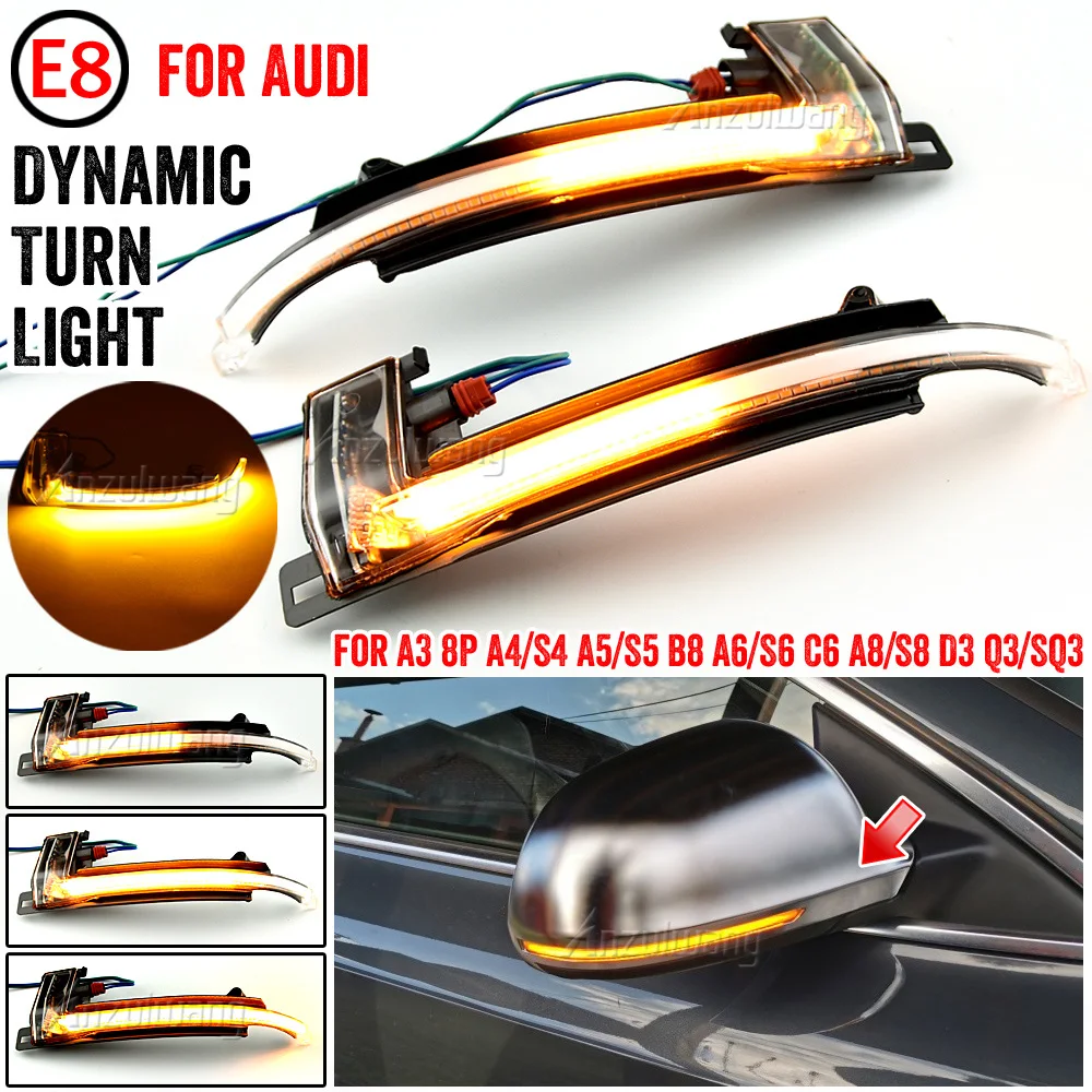 Dynamic Turn Signal LED for Audi A4 A5 B8.5 RS5 RS3 A3 8P Blinker RS4 sline S5 Sequential Side Mirror light 2013 2014 2015 2016
Dynamic Turn Signal LED for Audi A4 A5 B8.5 RS5 RS3 A3 8P Blinker RS4 sline S5 Sequential Side Mirror light 2013 2014 2015 2016