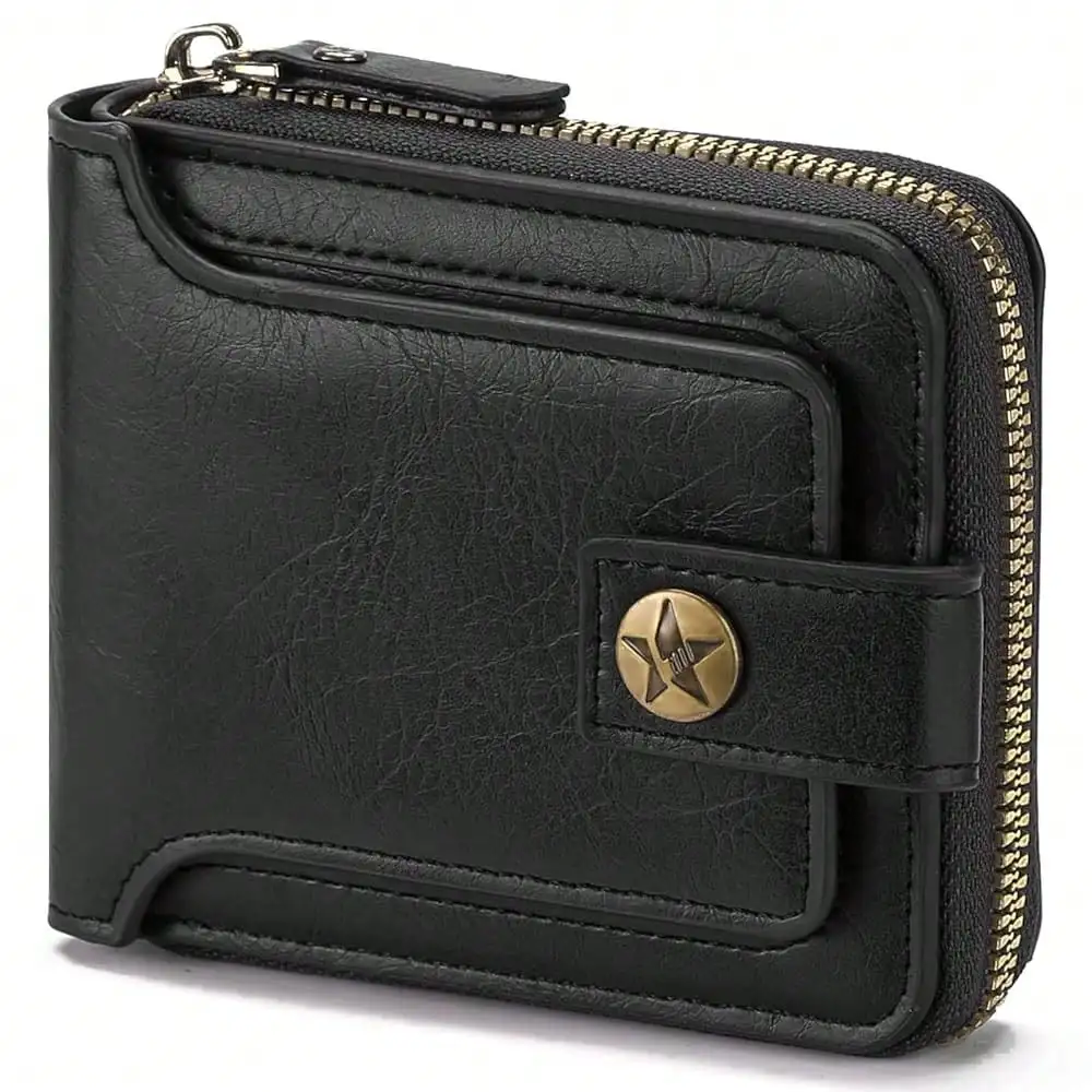Wallet Men Leather Bifold Wallets For - Flap ID Window Zip Coin Pocket Mensr Wallets - Big Capacity Credit Card Travel Wallet
Wallet Men Leather Bifold Wallets For - Flap ID Window Zip Coin Pocket Mensr Wallets - Big Capacity Credit Card Travel Wallet