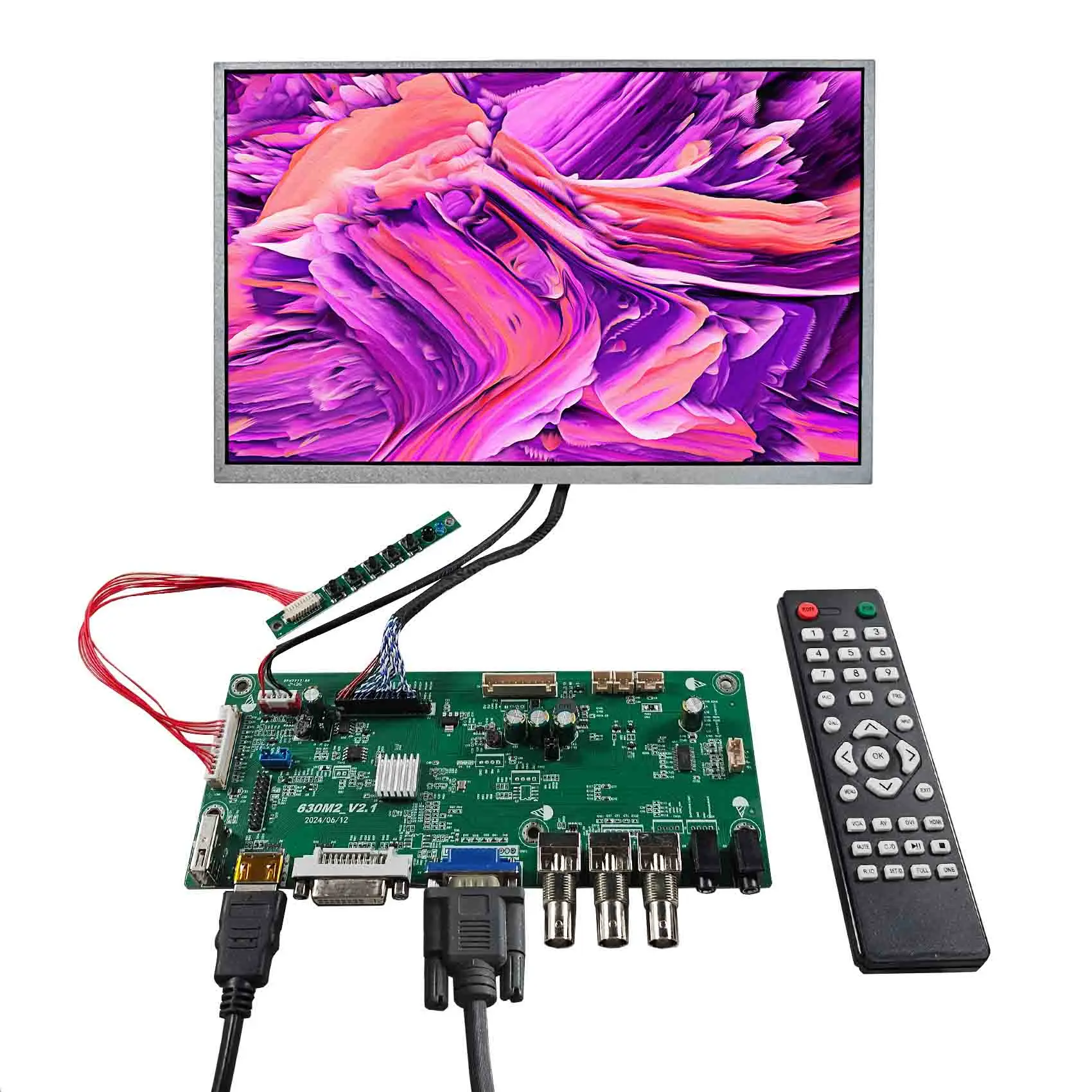 Плата контроллера ЖК-дисплея VGA DVI 2AV USB 12,1 дюйма G121HAX01 1920x1200, сенсорный ЖК-экран
Плата контроллера ЖК-дисплея VGA DVI 2AV USB 12,1 дюйма G121HAX01 1920x1200, сенсорный ЖК-экран