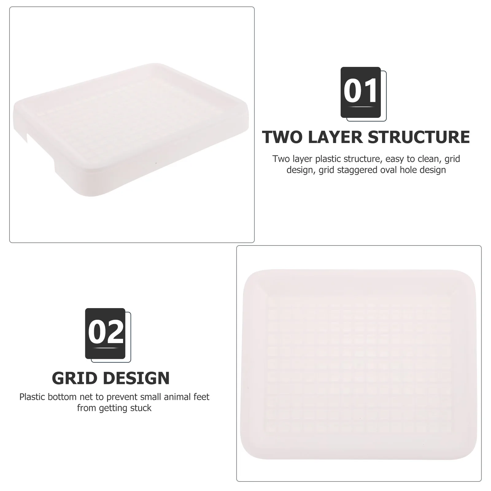 Pet Cleaning Supplies Large Space Bunny Litter Box Non-Slip Bottom Net Heightened Fence Design Bunny Cage Toilet For Small
Pet Cleaning Supplies Large Space Bunny Litter Box Non-Slip Bottom Net Heightened Fence Design Bunny Cage Toilet For Small