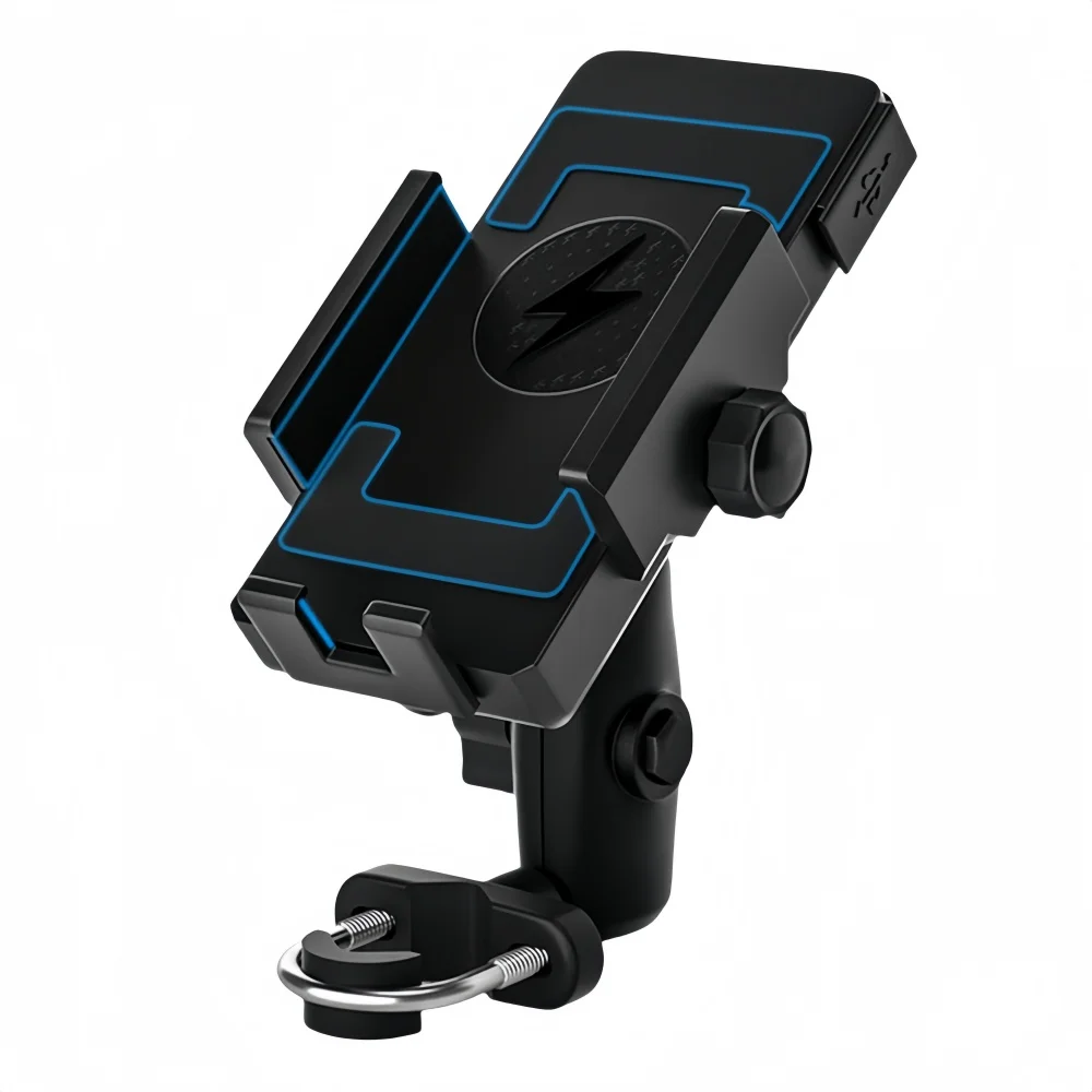 Motorcycle Phone Holder with Smart Inverter Wireless Charging, DC12-32V Voltage for 4.5-7" Phones, Electric Bike Navigation
Motorcycle Phone Holder with Smart Inverter Wireless Charging, DC12-32V Voltage for 4.5-7" Phones, Electric Bike Navigation