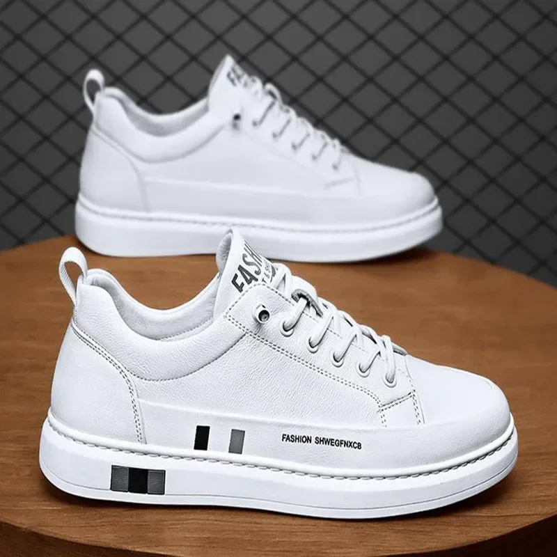 Men's PU Leather Waterproof Sneakers Casual Sports Shoes Men Lightweight Breathable Flat Non-slip Tenis Shoes Zapatillas Hombre
Men's PU Leather Waterproof Sneakers Casual Sports Shoes Men Lightweight Breathable Flat Non-slip Tenis Shoes Zapatillas Hombre
