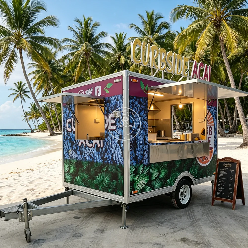 Commercial Food Trailer Mobile Catering Coffee Juice Ice Cream BBQ Grill Food Truck With Fully Equipped Kitchen System
Commercial Food Trailer Mobile Catering Coffee Juice Ice Cream BBQ Grill Food Truck With Fully Equipped Kitchen System