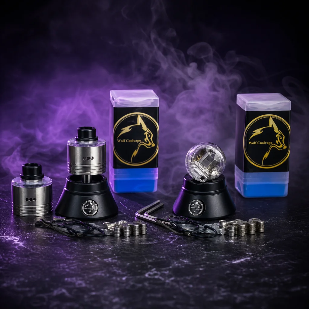 WolfCoolvape Skyfall RDA 22mm MTL Rebuildable Dripping Atomizer with 316SS and BF Pin for Enhanced Vaping Experience
WolfCoolvape Skyfall RDA 22mm MTL Rebuildable Dripping Atomizer with 316SS and BF Pin for Enhanced Vaping Experience