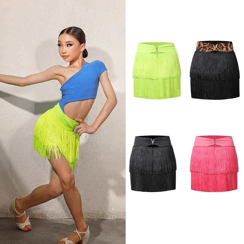 2022 New Latin Dance Skirts For Girls Tassel Skirts Rumba Tango Dress Children Latin Dance Practice Clothes Dancewear DQS9519
2022 New Latin Dance Skirts For Girls Tassel Skirts Rumba Tango Dress Children Latin Dance Practice Clothes Dancewear DQS9519