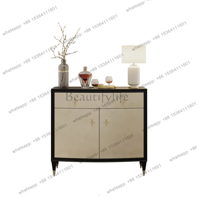 American light luxury door cabinet, modern simple gold foil solid wood shoe cabinet
American light luxury door cabinet, modern simple gold foil solid wood shoe cabinet