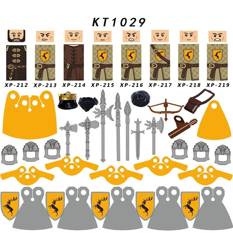 KT1029 Medieval Knight Baratheon Archer Lancer Shield Helmet Accessories Action Figures Kids Toys For Kids Building Blocks
KT1029 Medieval Knight Baratheon Archer Lancer Shield Helmet Accessories Action Figures Kids Toys For Kids Building Blocks