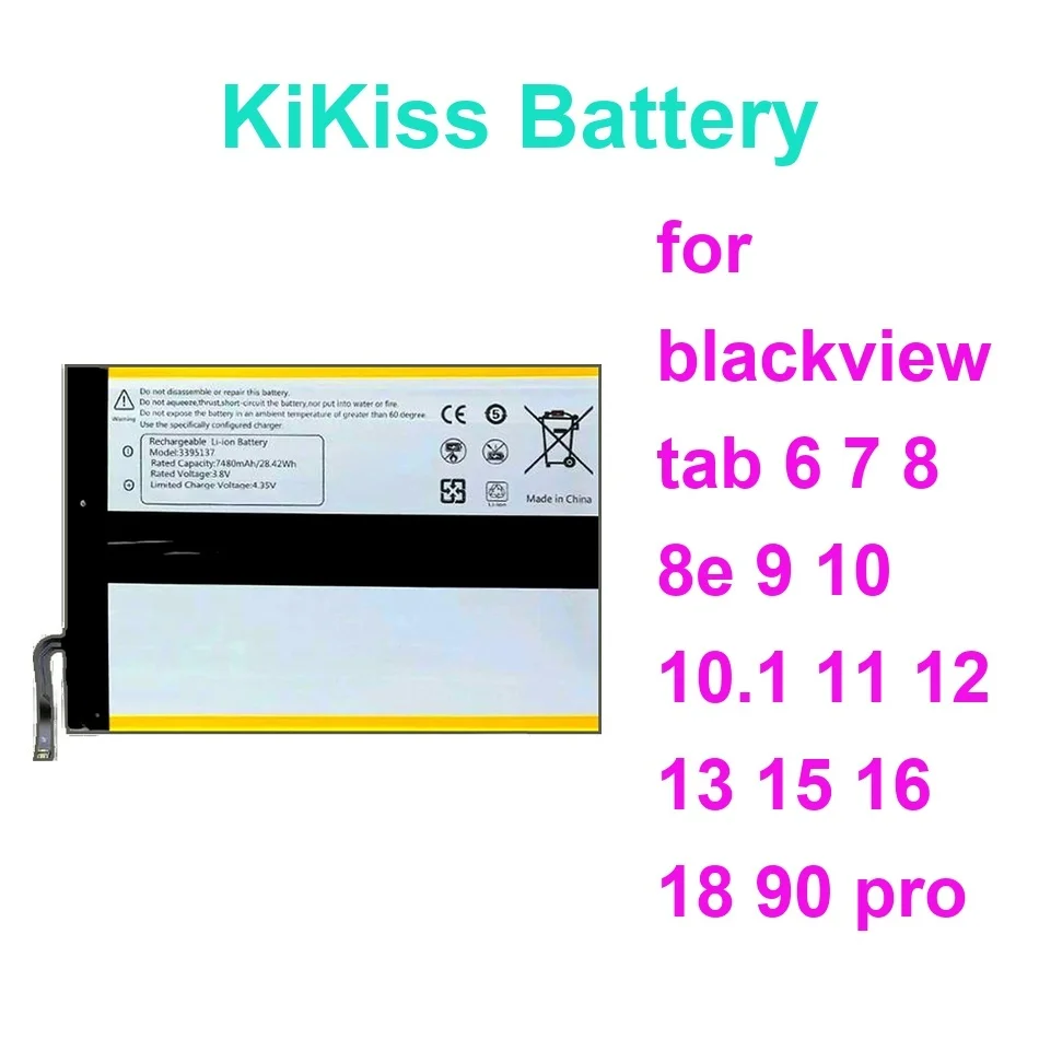 Долговечный аккумулятор Liu307689phvutl 5580-12800 мАч для Blackview Tab 6 7 8 8E 9 10 10,1 11 12 13 15 16 18 90 Pro 
Долговечный аккумулятор Liu307689phvutl 5580-12800 мАч для Blackview Tab 6 7 8 8E 9 10 10,1 11 12 13 15 16 18 90 Pro