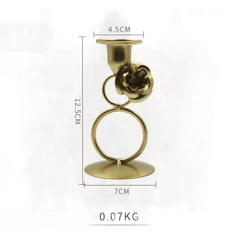 European-Style Golden Romantic Iron Candlestick Iron Flower Decor for Party Wedding Table Ornaments Props
European-Style Golden Romantic Iron Candlestick Iron Flower Decor for Party Wedding Table Ornaments Props