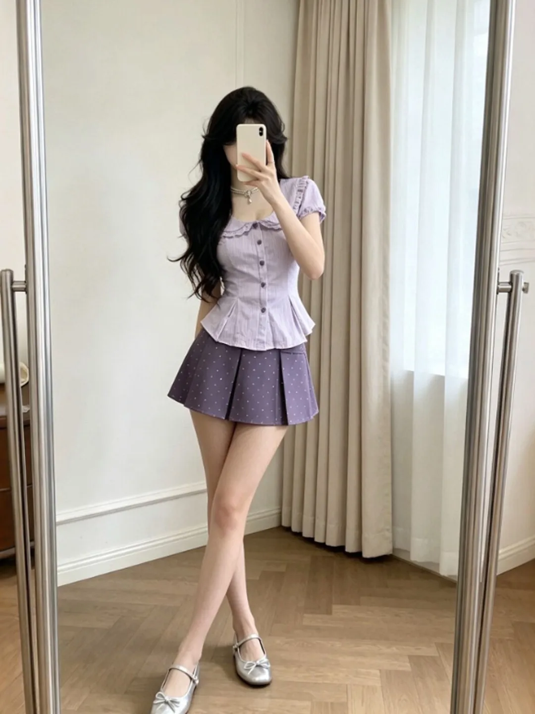 Pastel Purple Style Beautiful Top And Skirt Set Gentle Elegant Unique Summer 2026 Fashionable Women's Clothing Set
Pastel Purple Style Beautiful Top And Skirt Set Gentle Elegant Unique Summer 2026 Fashionable Women's Clothing Set