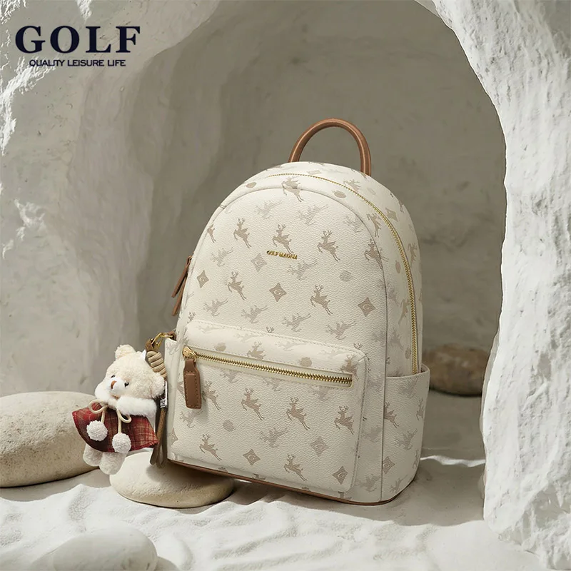GOLF QUALITY Leather Printed Backpack for Women Trendy Casual Commuter Bag Dual Strap Zipper Closure Mini Backpack
GOLF QUALITY Leather Printed Backpack for Women Trendy Casual Commuter Bag Dual Strap Zipper Closure Mini Backpack