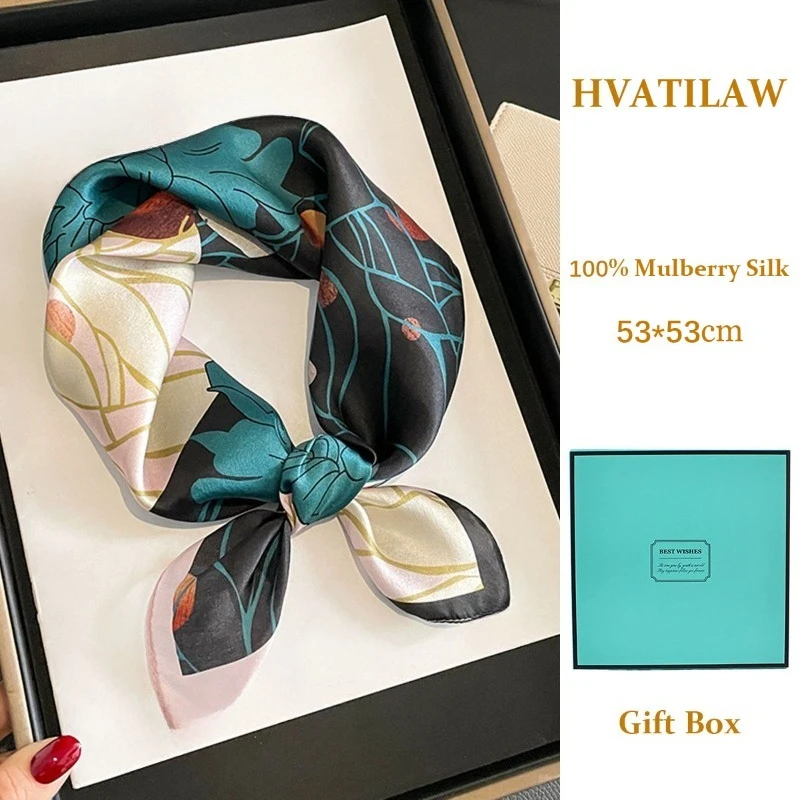 100% Mulberry Silk Scarf Women 53cm Square Neckerchief Silk Head Scarf Bandana Female Hairband Luxury Designer Hijab for Gift
100% Mulberry Silk Scarf Women 53cm Square Neckerchief Silk Head Scarf Bandana Female Hairband Luxury Designer Hijab for Gift