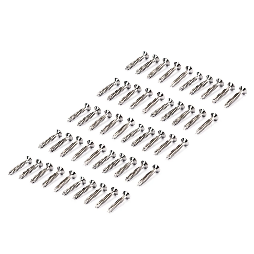 50 pcs Guitar Bridge Screws Hard Iron Material For St Tl Electric Guitar Bass Tremolo Mounting 3.5 X 25 Mm
50 pcs Guitar Bridge Screws Hard Iron Material For St Tl Electric Guitar Bass Tremolo Mounting 3.5 X 25 Mm