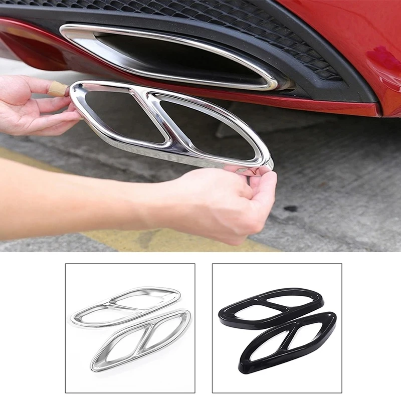2pcs Car Part Gloss Black Steel Exhaust Trims For Mercedes Benz GLC C E-Class C207 Coupe W212 W213 W205 X253 C180 C200 Accessor
2pcs Car Part Gloss Black Steel Exhaust Trims For Mercedes Benz GLC C E-Class C207 Coupe W212 W213 W205 X253 C180 C200 Accessor