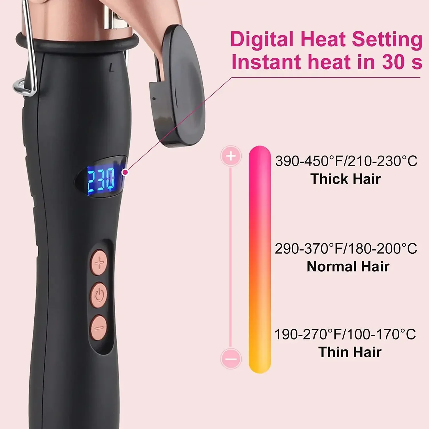 Professional Rechargeable 38MM Ceramic Hair Curler Styling Tools Negative Ion Hair Care Roller Curling Wand
Professional Rechargeable 38MM Ceramic Hair Curler Styling Tools Negative Ion Hair Care Roller Curling Wand