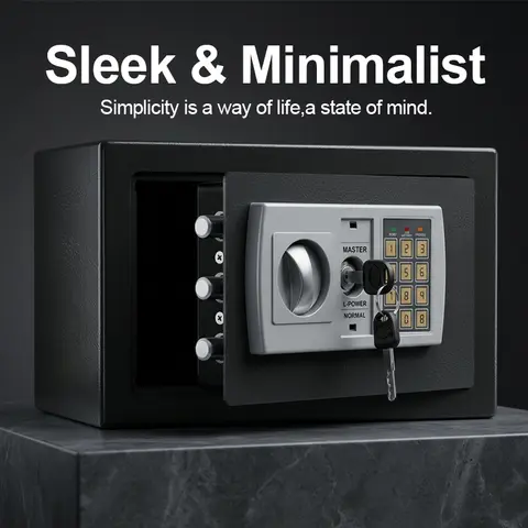 Electronic password Security Box, college dorm saferroomhome,safe,storage,box office savings, safes Mechanical safe box for money key lockbox safebox ——No batteries were provided