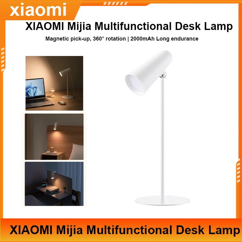 Xiaomi Mijia LED Desk Lamp Multifunctional Type-c Rechargeable Reading Lamp 3 In 1 Study Office Portable Bedside Night Light
Xiaomi Mijia LED Desk Lamp Multifunctional Type-c Rechargeable Reading Lamp 3 In 1 Study Office Portable Bedside Night Light
