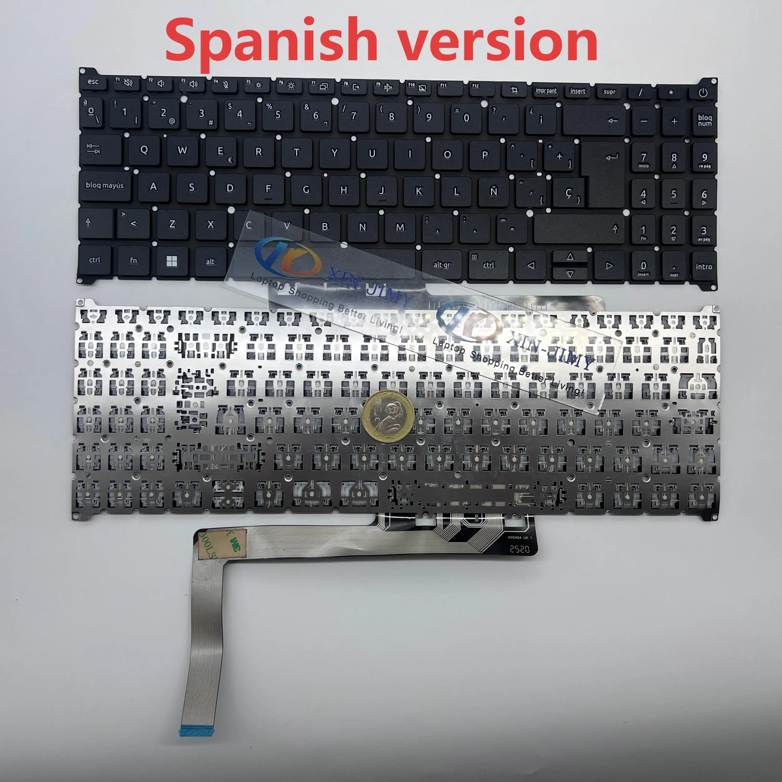 N22Q3 Spanish/latin/FR keyboard For Acer Aspire 3 A315-510P N23H4 A715-78 51 A515-58 A315-59 ANV15-51 N22Q23 N23C3 N22Q25 N23Q22
N22Q3 Spanish/latin/FR keyboard For Acer Aspire 3 A315-510P N23H4 A715-78 51 A515-58 A315-59 ANV15-51 N22Q23 N23C3 N22Q25 N23Q22