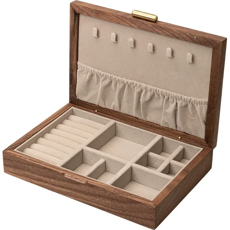Solid wood jewelry, storage box, high-end exquisite Guofeng hand jewelry, new Chinese three-gold jewelry box,
Solid wood jewelry, storage box, high-end exquisite Guofeng hand jewelry, new Chinese three-gold jewelry box,