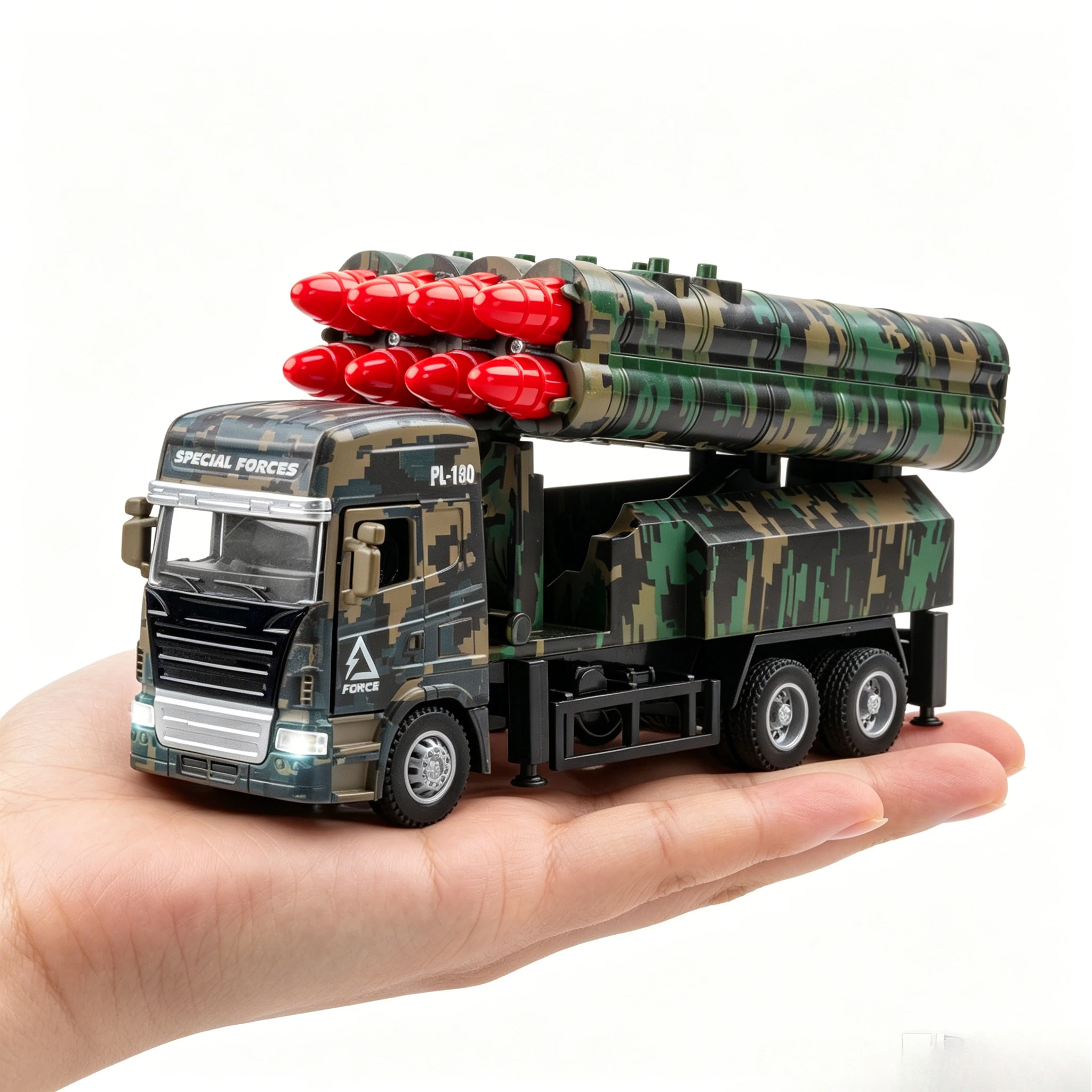 Missile Truck Toy Model Car Rocket Launcher Vehicle Metal Diecast Sound Light Pull Back Military Models Boys Gifts
Missile Truck Toy Model Car Rocket Launcher Vehicle Metal Diecast Sound Light Pull Back Military Models Boys Gifts