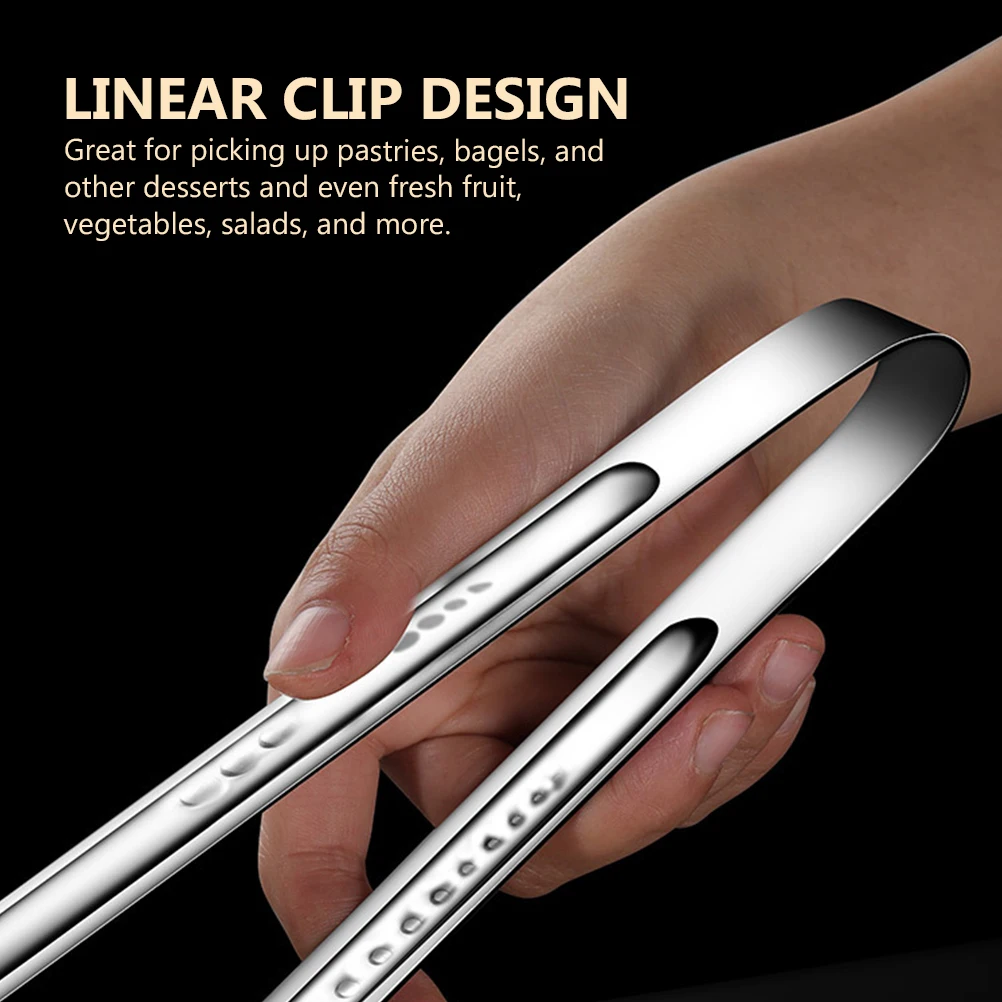 Stainless Steel Food Clip Tongs Clamp for Serving Bread Eggs Fruit Vegetable BBQ Party Buffet Catering Kitchen Tool
Stainless Steel Food Clip Tongs Clamp for Serving Bread Eggs Fruit Vegetable BBQ Party Buffet Catering Kitchen Tool